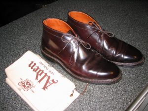 Alden Cordovan ankle boots.